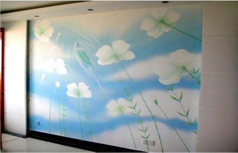 永嘉画墙绘怎么画好白云的蓬松感？