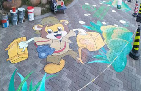 永嘉夏季画地面彩绘会遇到的问题