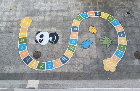 永嘉地面游戏彩绘