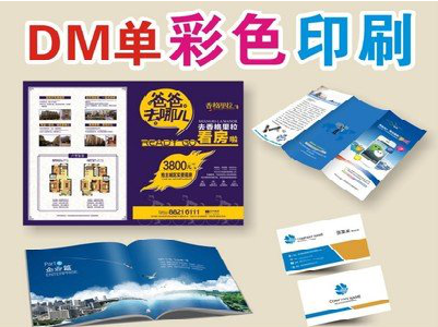 永嘉单页印刷，色彩搭配简单。